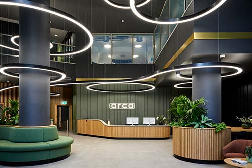 Arca Birmingham office interior — architectural interior design services by BHB Architects